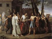 Juan Antonio Ribera Y Fernandez Cincinnatus Leaving the Plough to Bring Law to Rome oil on canvas